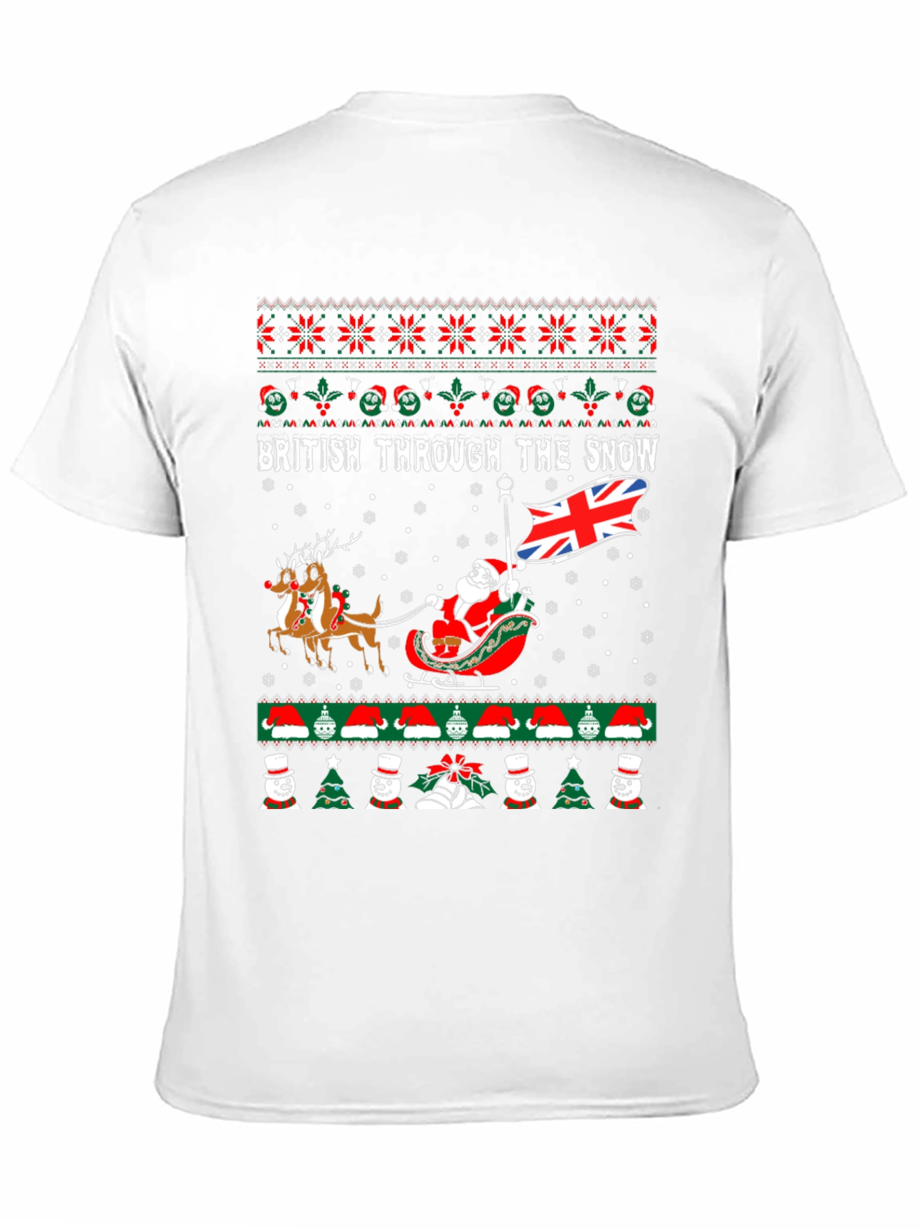 British Through the Snow Christmas T-Shirt