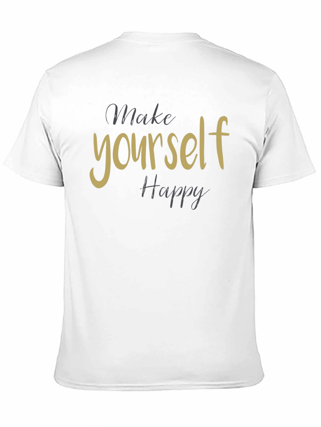 Make Yourself Happy Black Graphic Tee
