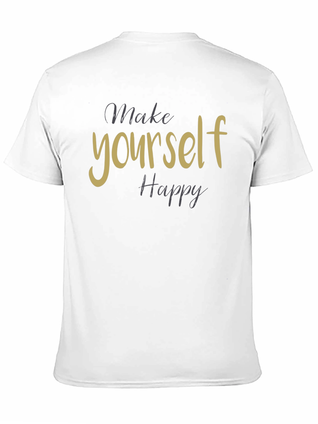 Make Yourself Happy Black Graphic Tee