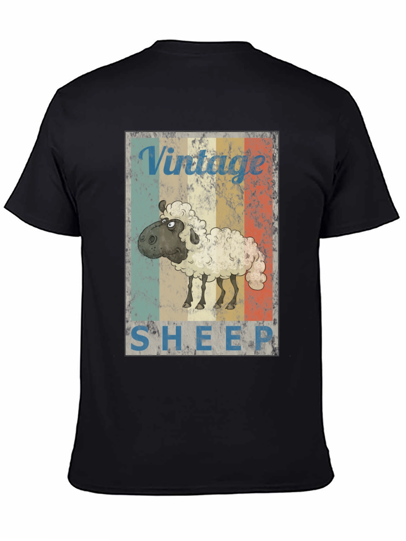 Vintage Sheep Graphic Tee - Retro Style