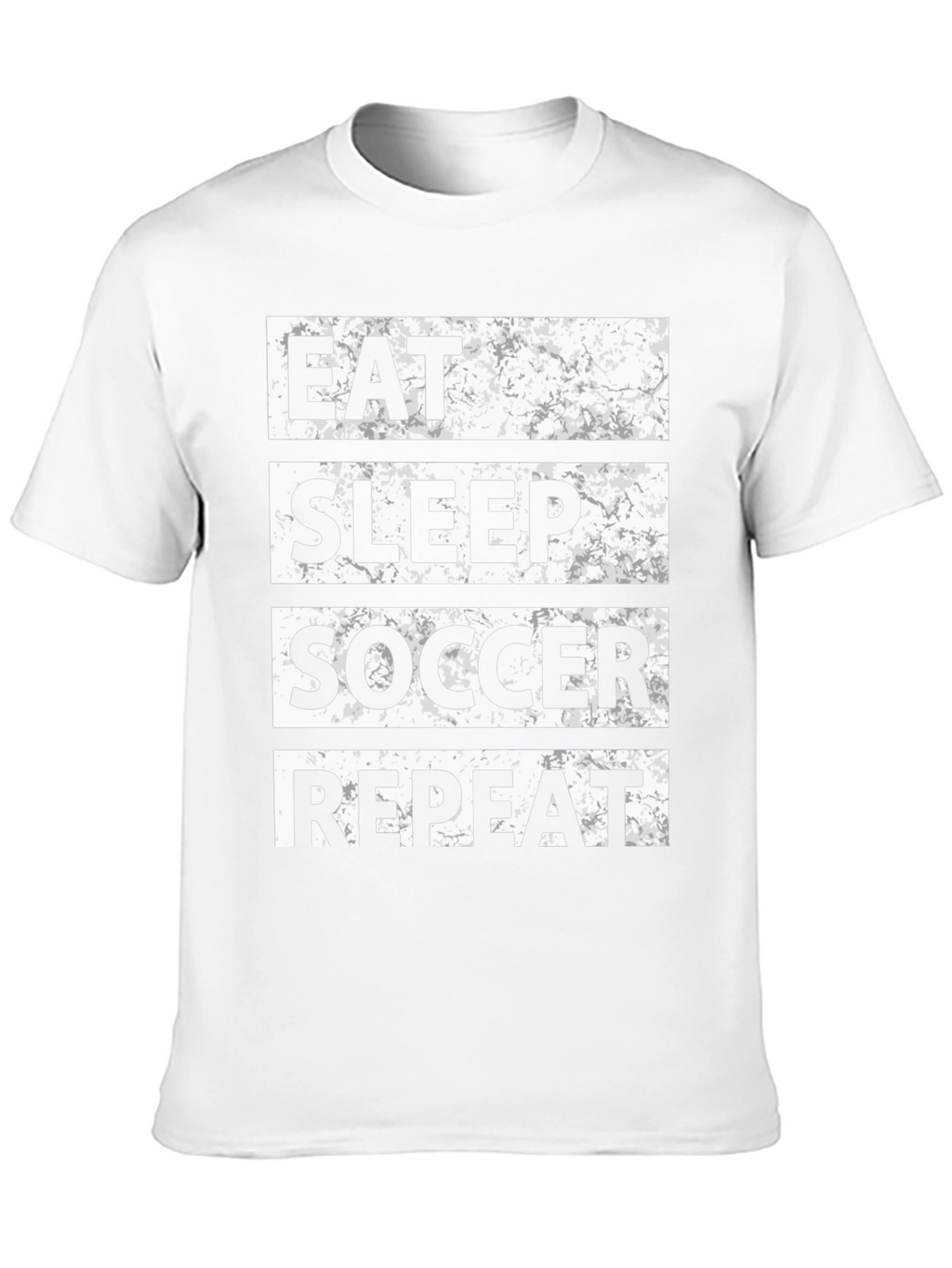 Eat Sleep Soccer Repeat T-Shirt - Black Graphic Tee