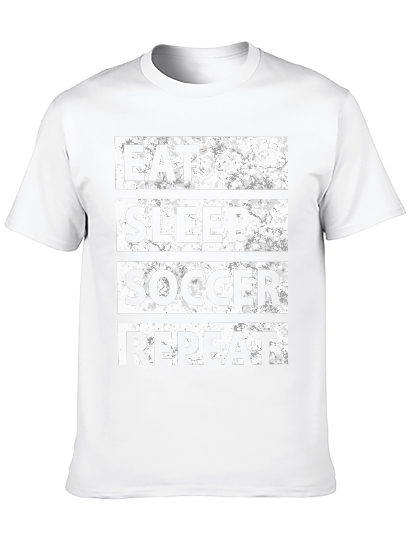 Eat Sleep Soccer Repeat T-Shirt - Black Graphic Tee