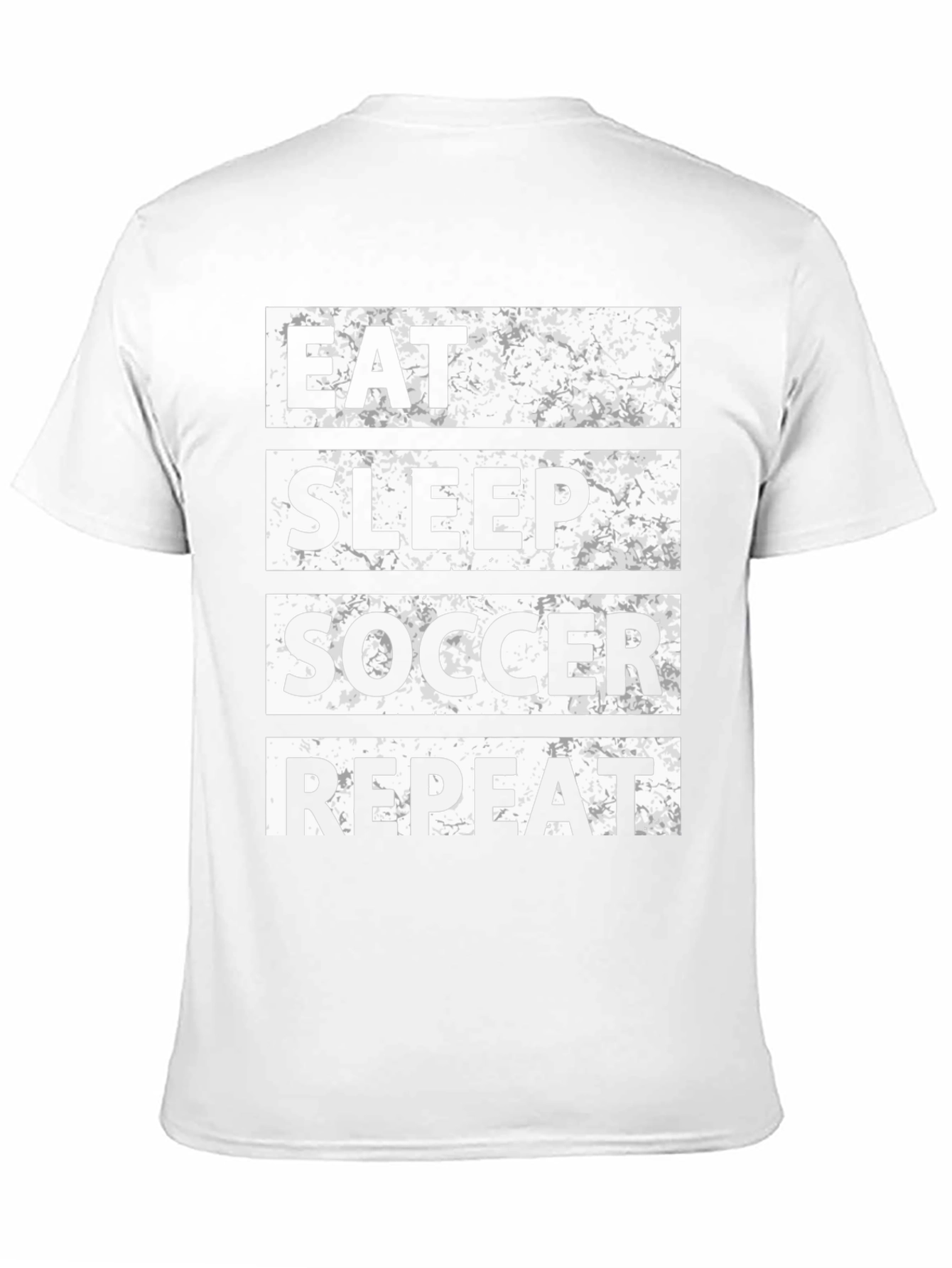 Eat Sleep Soccer Repeat T-Shirt - Black Graphic Tee