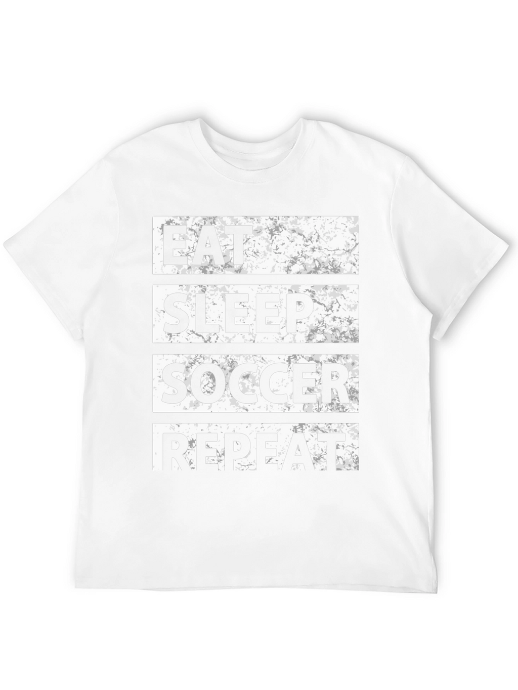Eat Sleep Soccer Repeat T-Shirt - Black Graphic Tee