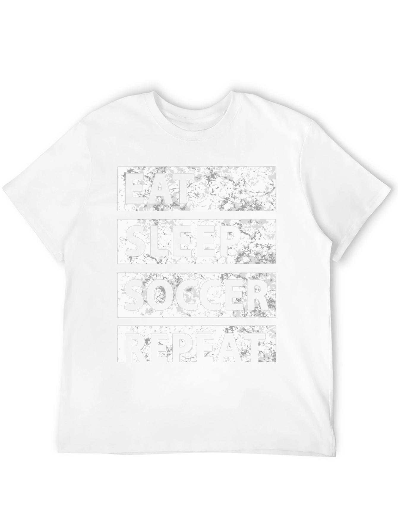 Eat Sleep Soccer Repeat T-Shirt - Black Graphic Tee