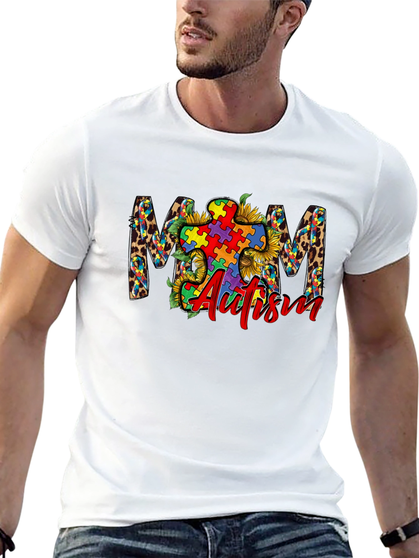 Autism Awareness Mom Graphic Tee
