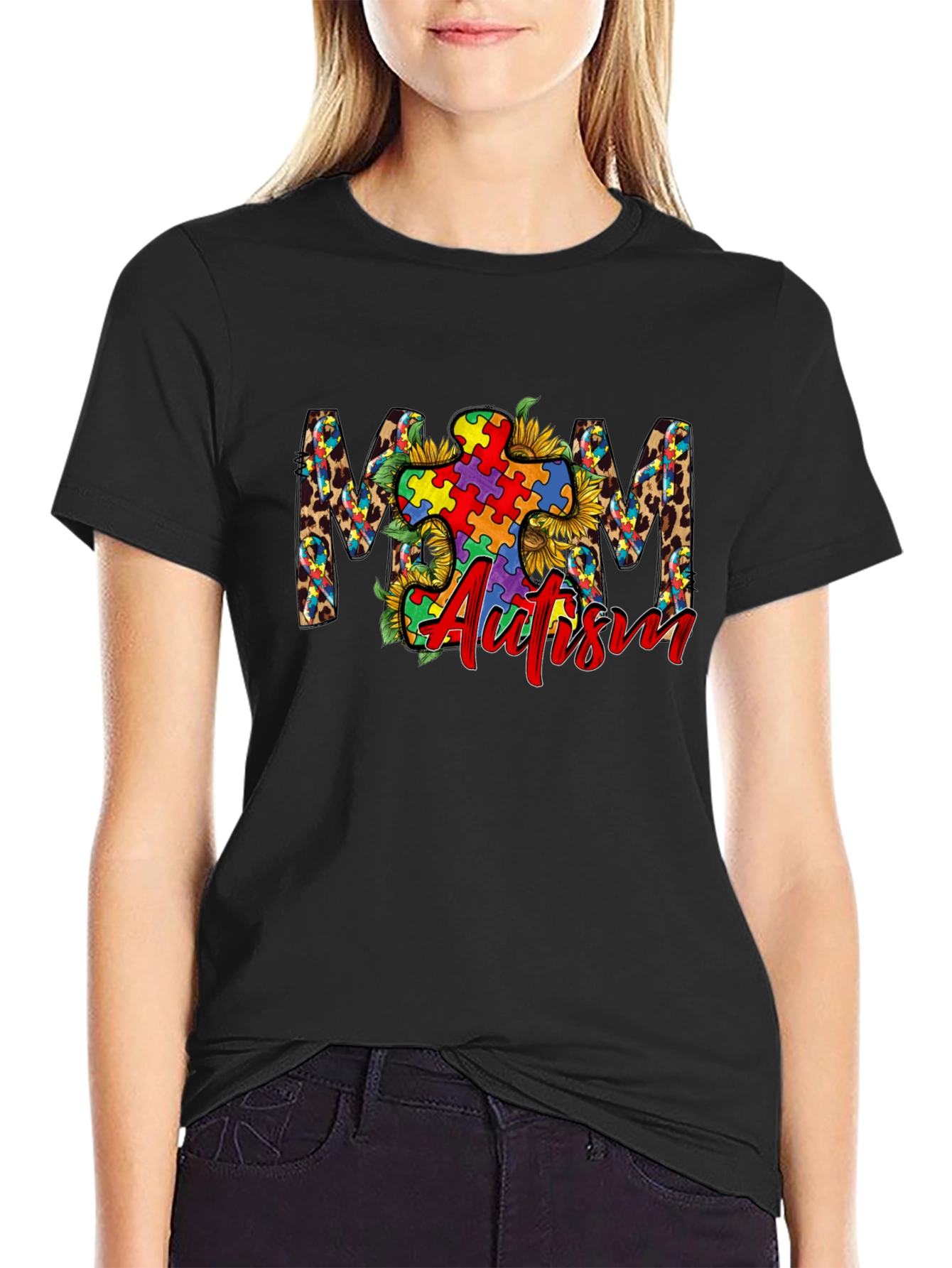 Autism Awareness Mom Graphic Tee