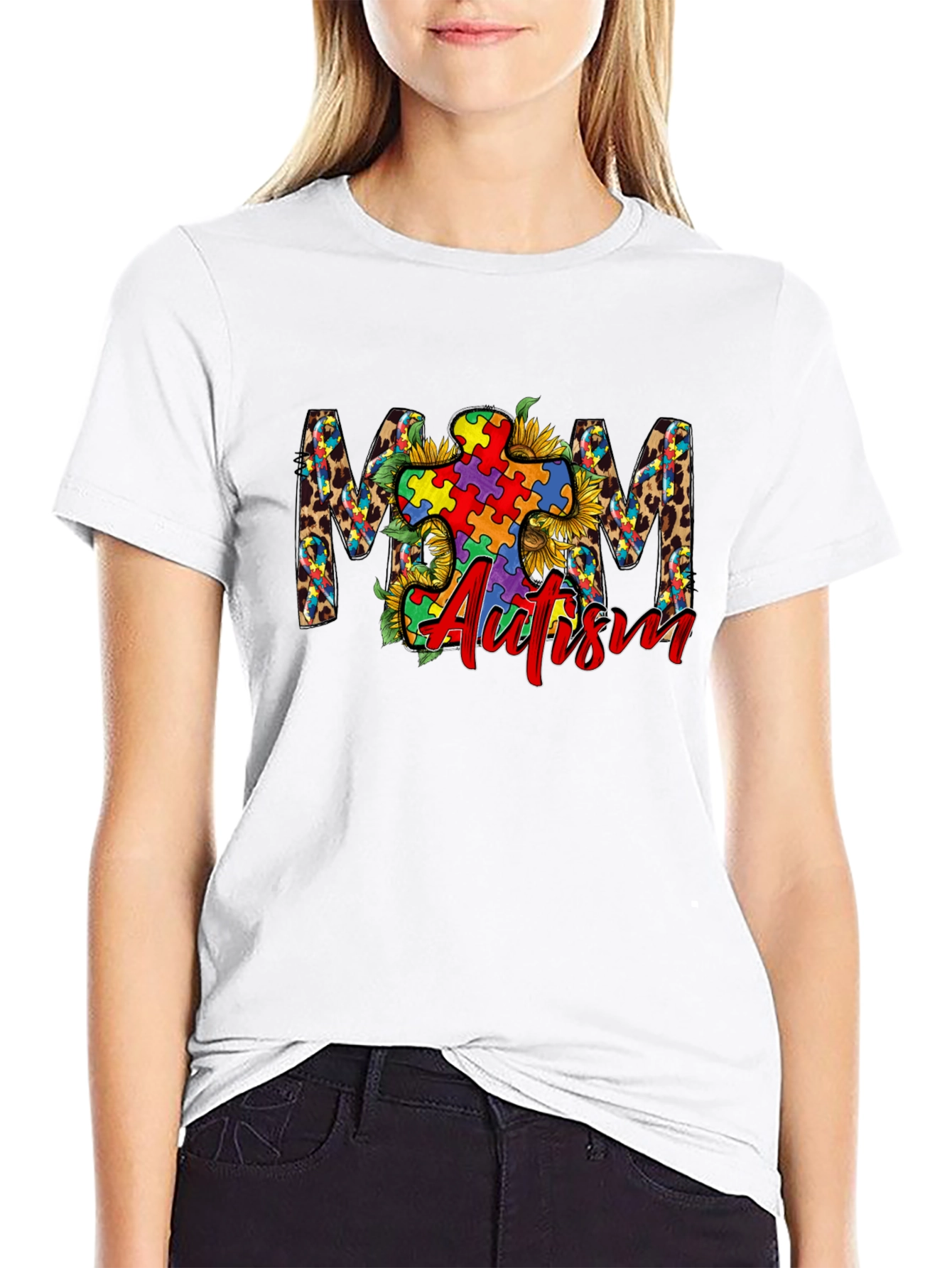 Autism Awareness Mom Graphic Tee