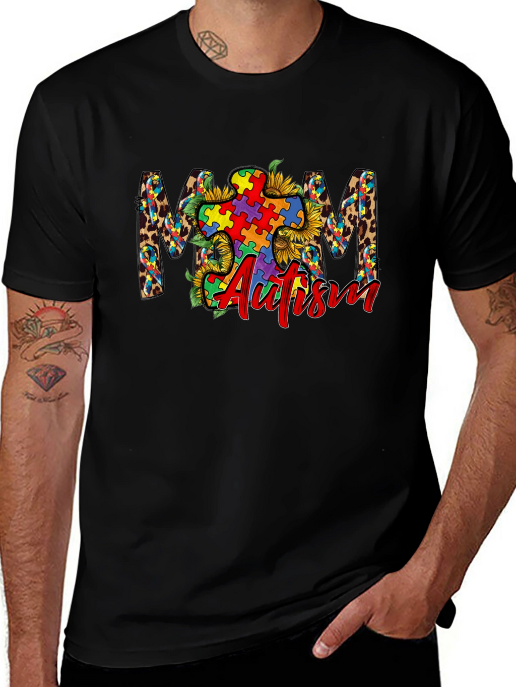 Autism Awareness Mom Graphic Tee