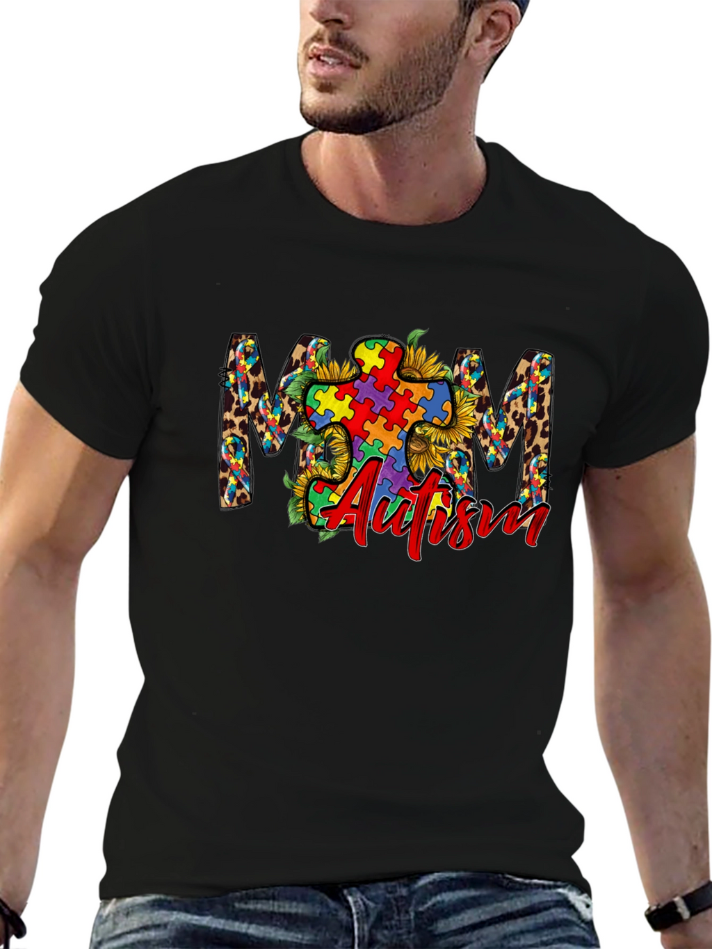 Autism Awareness Mom Graphic Tee