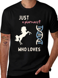 Pharmacist Horse Lover T-Shirt Funny & Unique Design