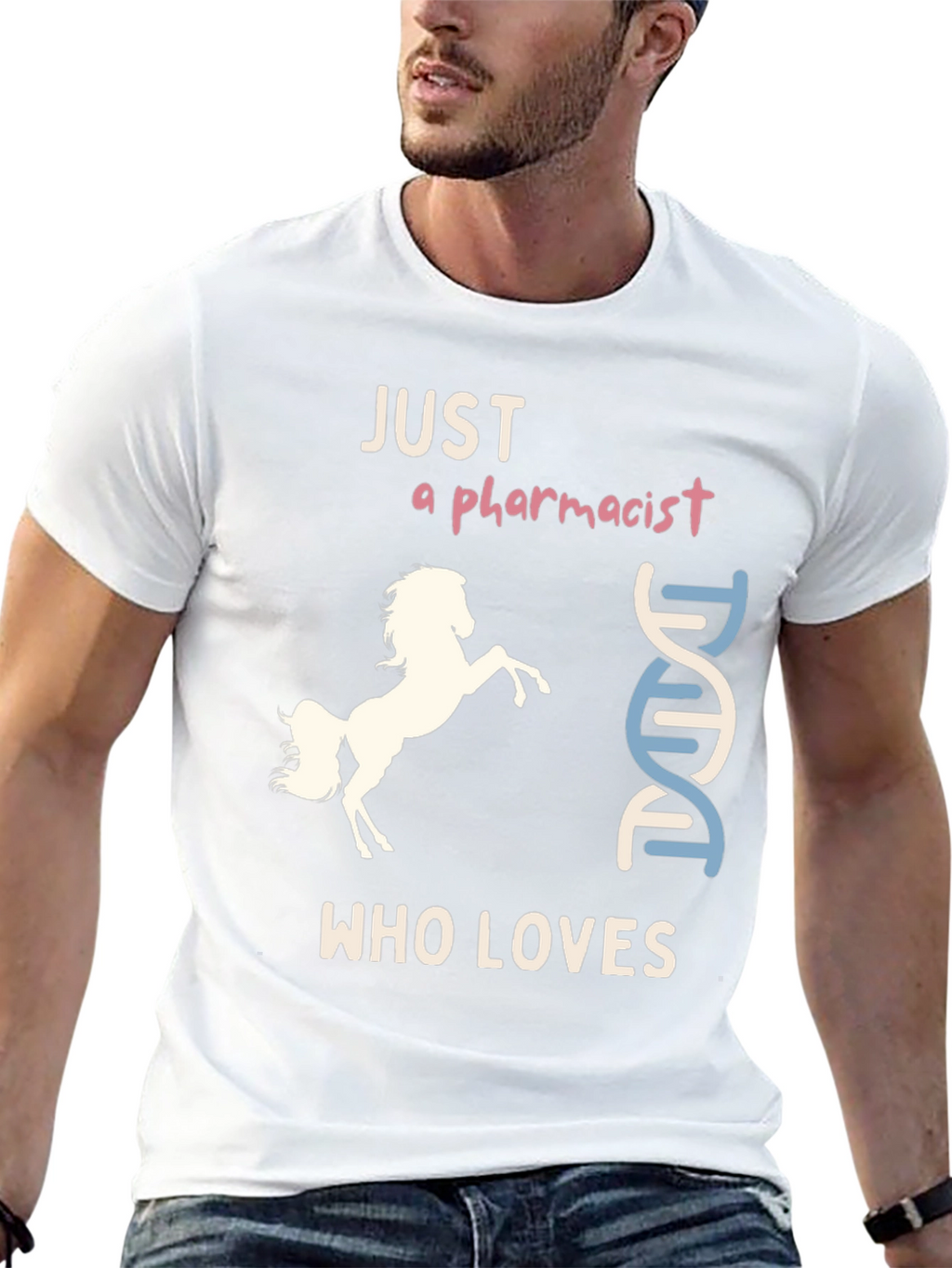 Pharmacist Horse Lover T-Shirt Funny & Unique Design