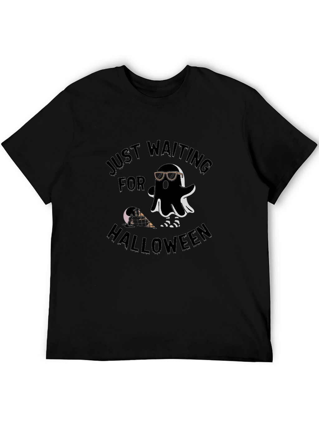 Just Waiting For Halloween Ghost T-Shirt