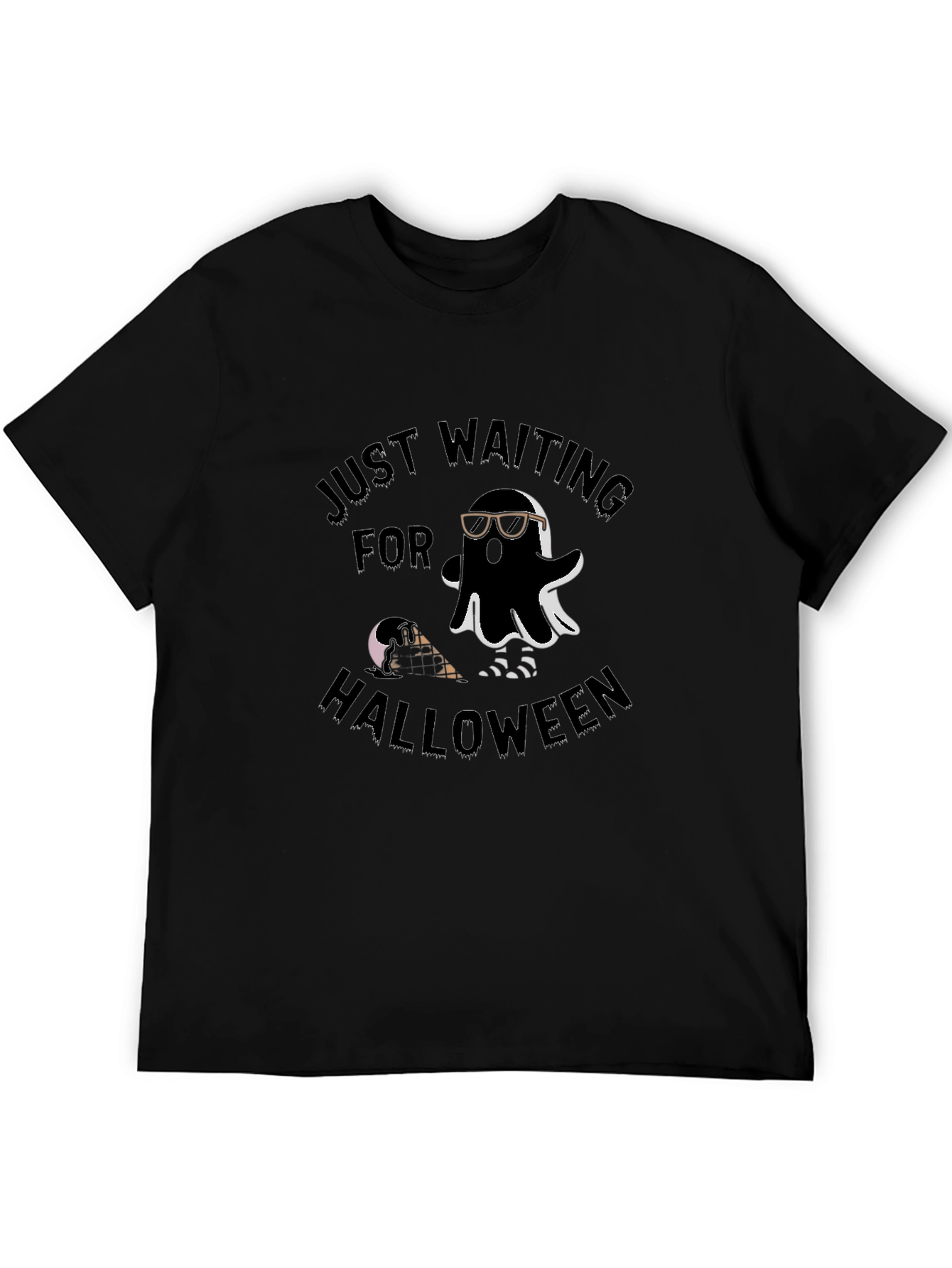 Just Waiting For Halloween Ghost T-Shirt