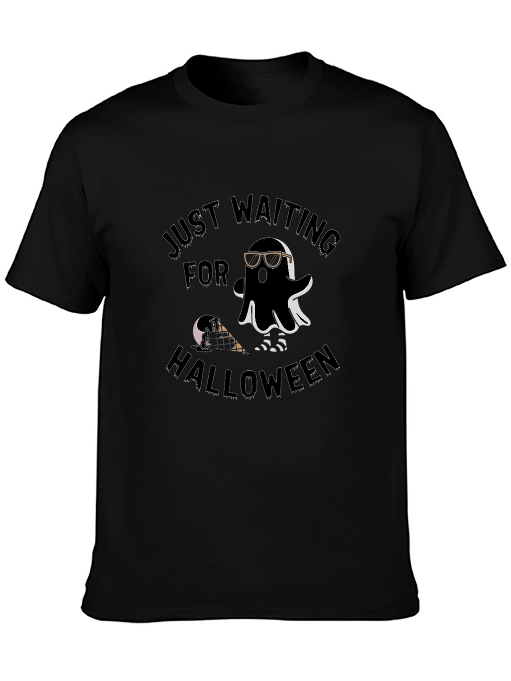 Just Waiting For Halloween Ghost T-Shirt