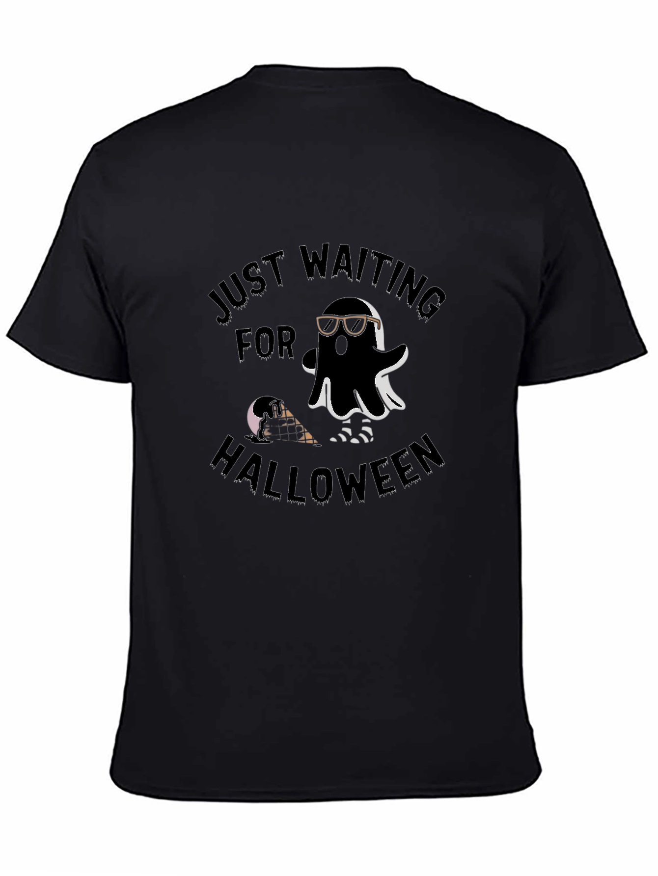 Just Waiting For Halloween Ghost T-Shirt