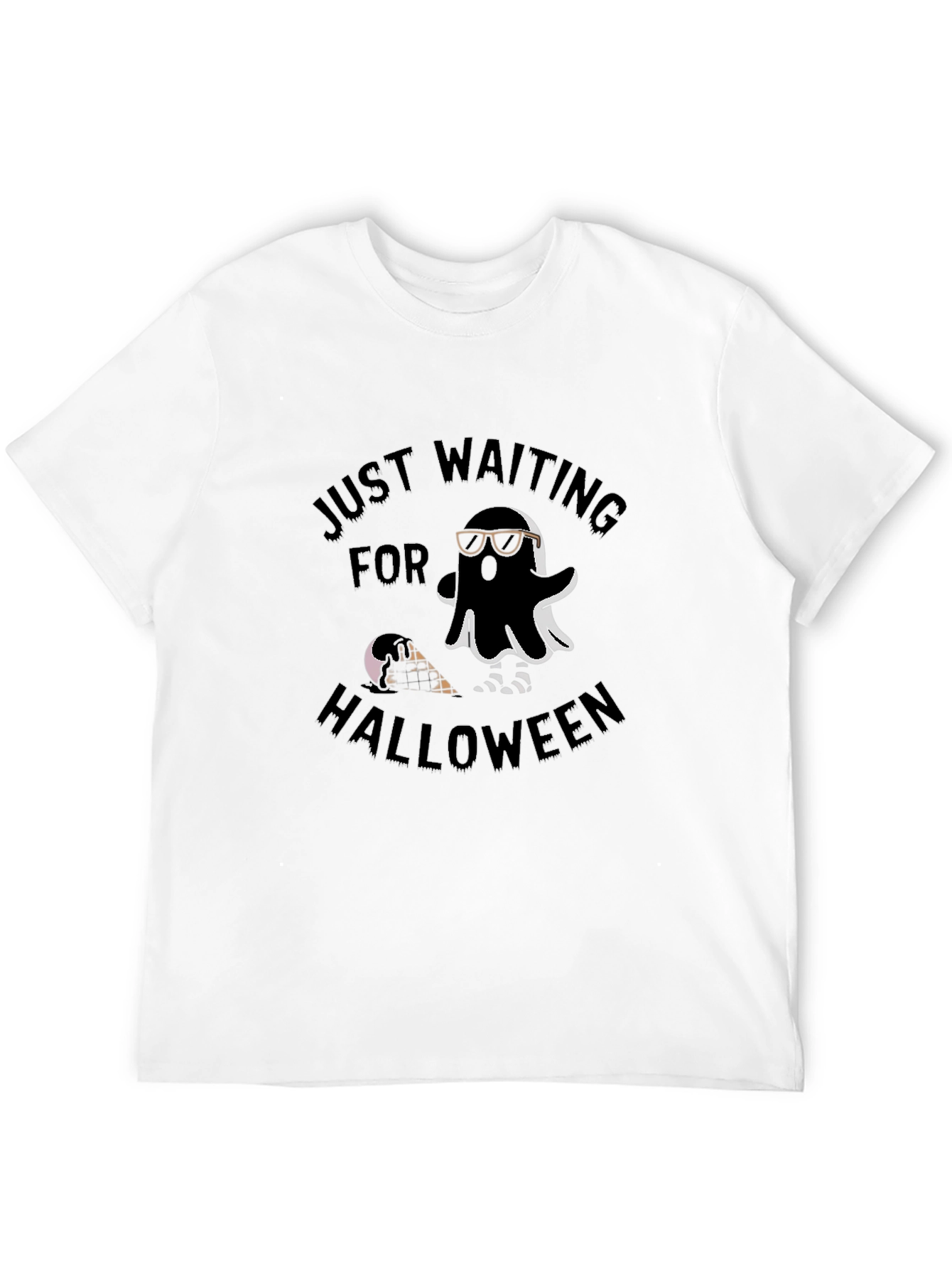 Just Waiting For Halloween Ghost T-Shirt
