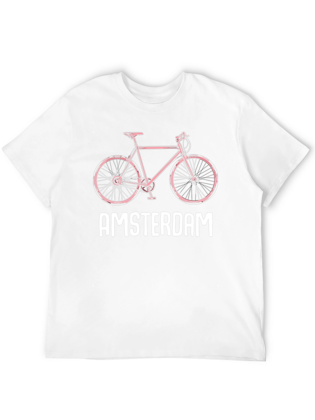 Amsterdam Bike Graphic Tee - Trendy City Style