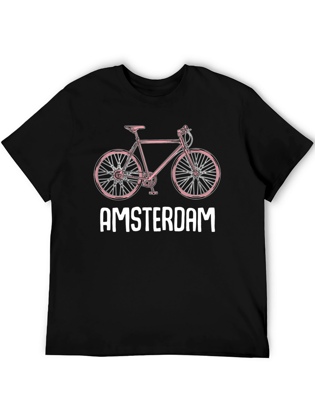 Amsterdam Bike Graphic Tee - Trendy City Style