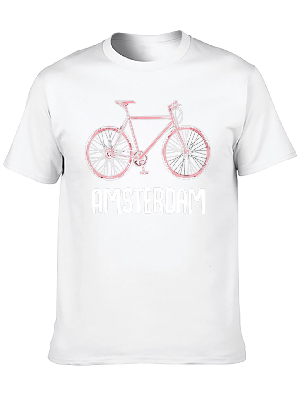Amsterdam Bike Graphic Tee - Trendy City Style