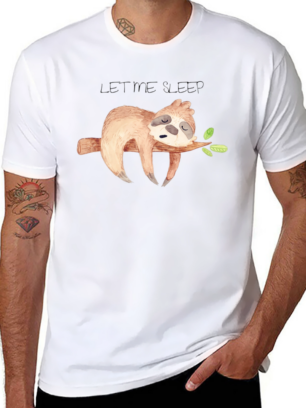 Sleepy Sloth Graphic T-Shirt