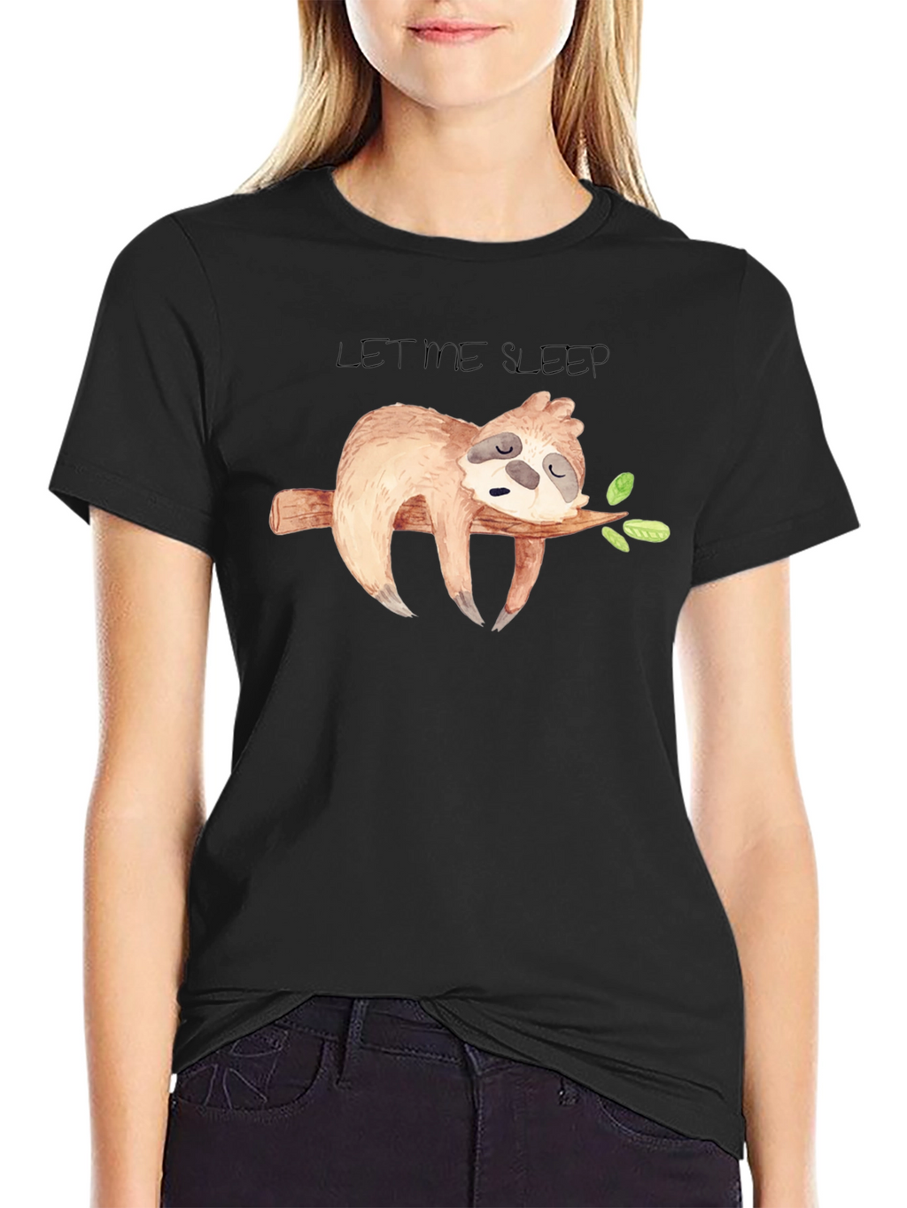 Sleepy Sloth Graphic T-Shirt