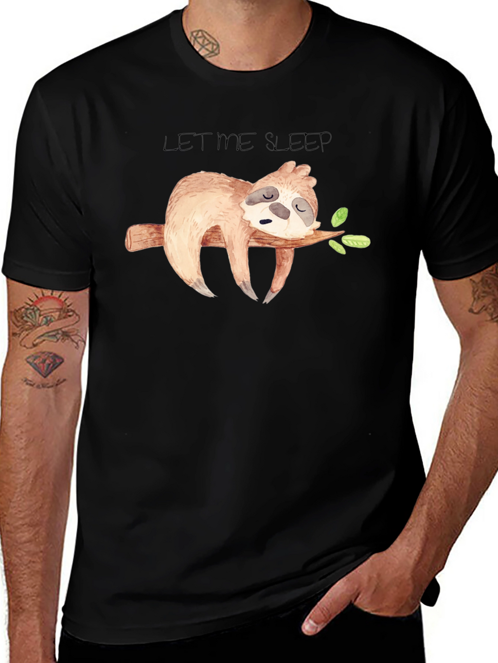 Sleepy Sloth Graphic T-Shirt