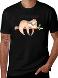 Sleepy Sloth Graphic T-Shirt