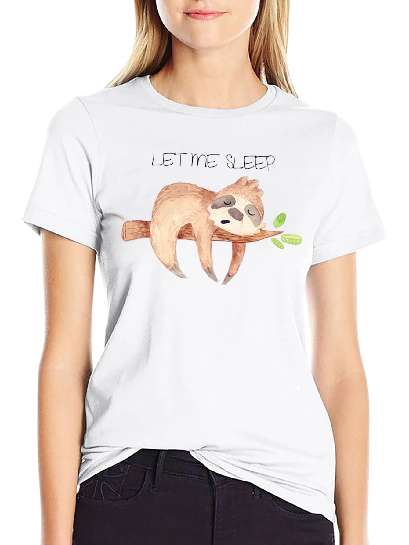 Sleepy Sloth Graphic T-Shirt