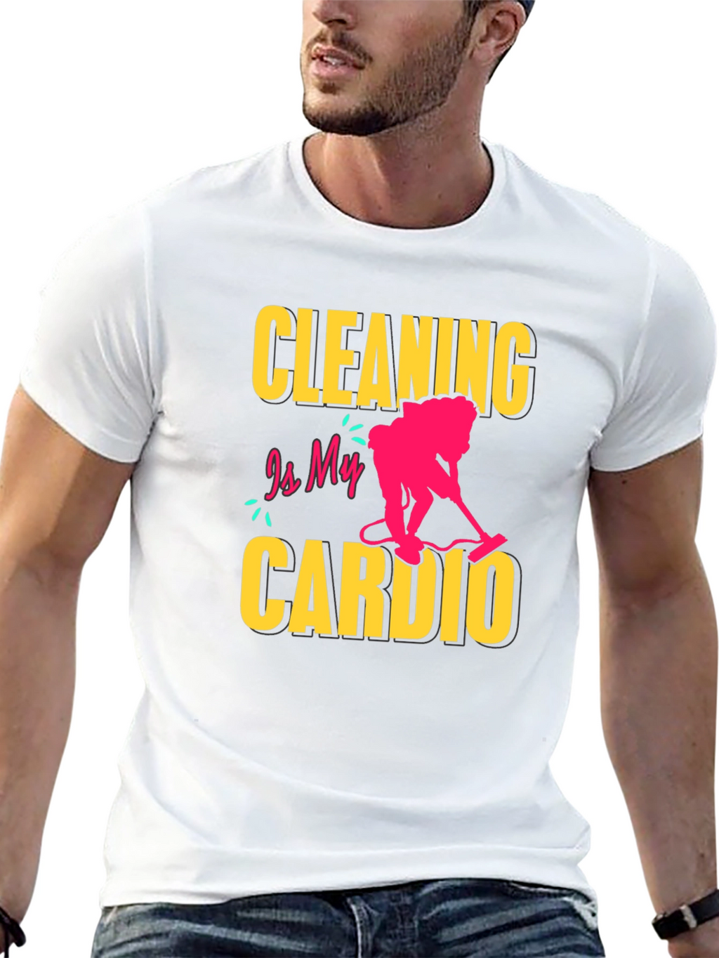 Cleaning is My Cardio T-Shirt - Funny Housekeeping Tee