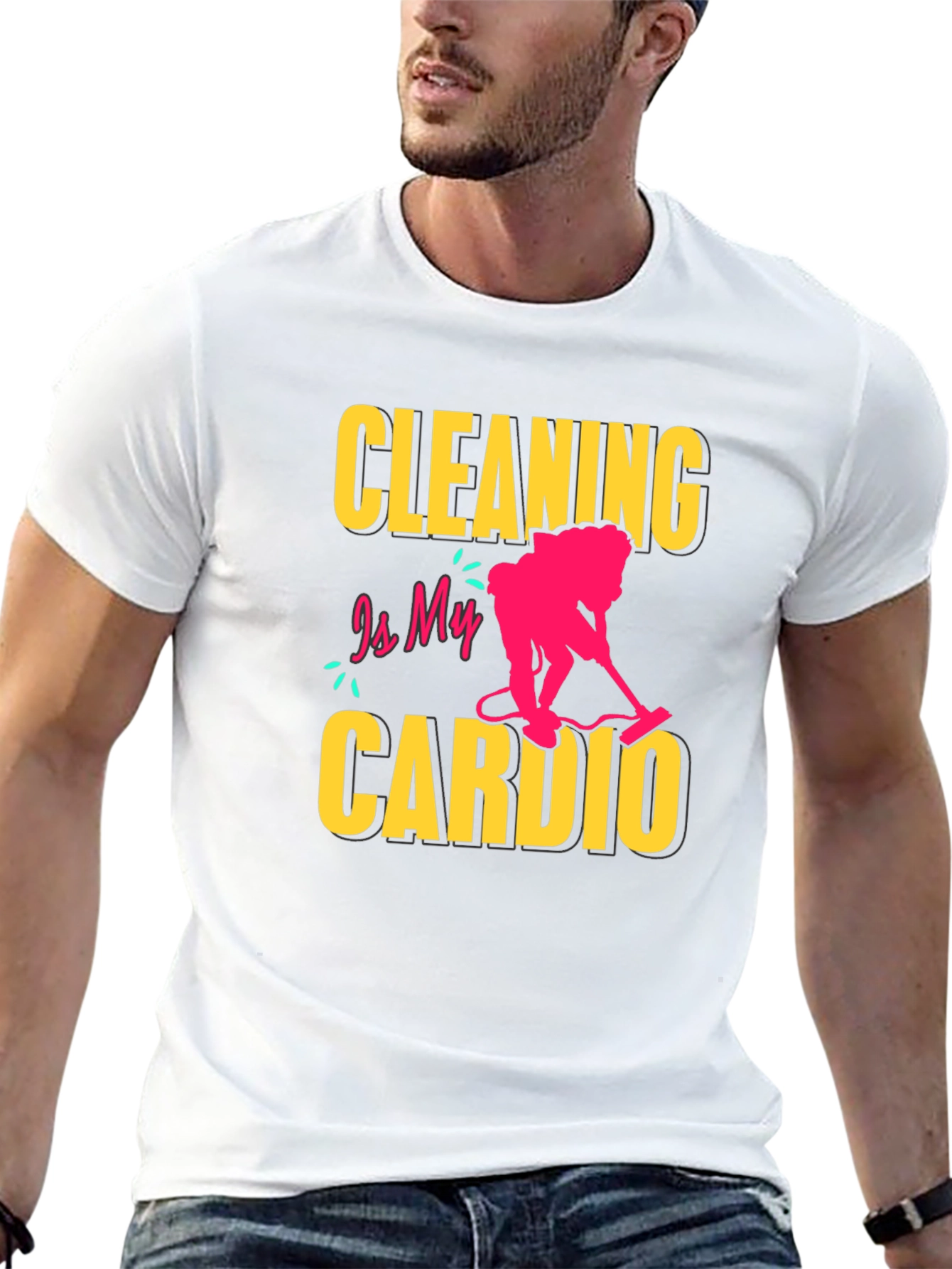 Cleaning is My Cardio T-Shirt - Funny Housekeeping Tee