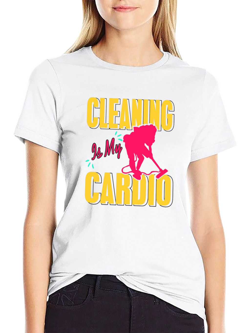 Cleaning is My Cardio T-Shirt - Funny Housekeeping Tee