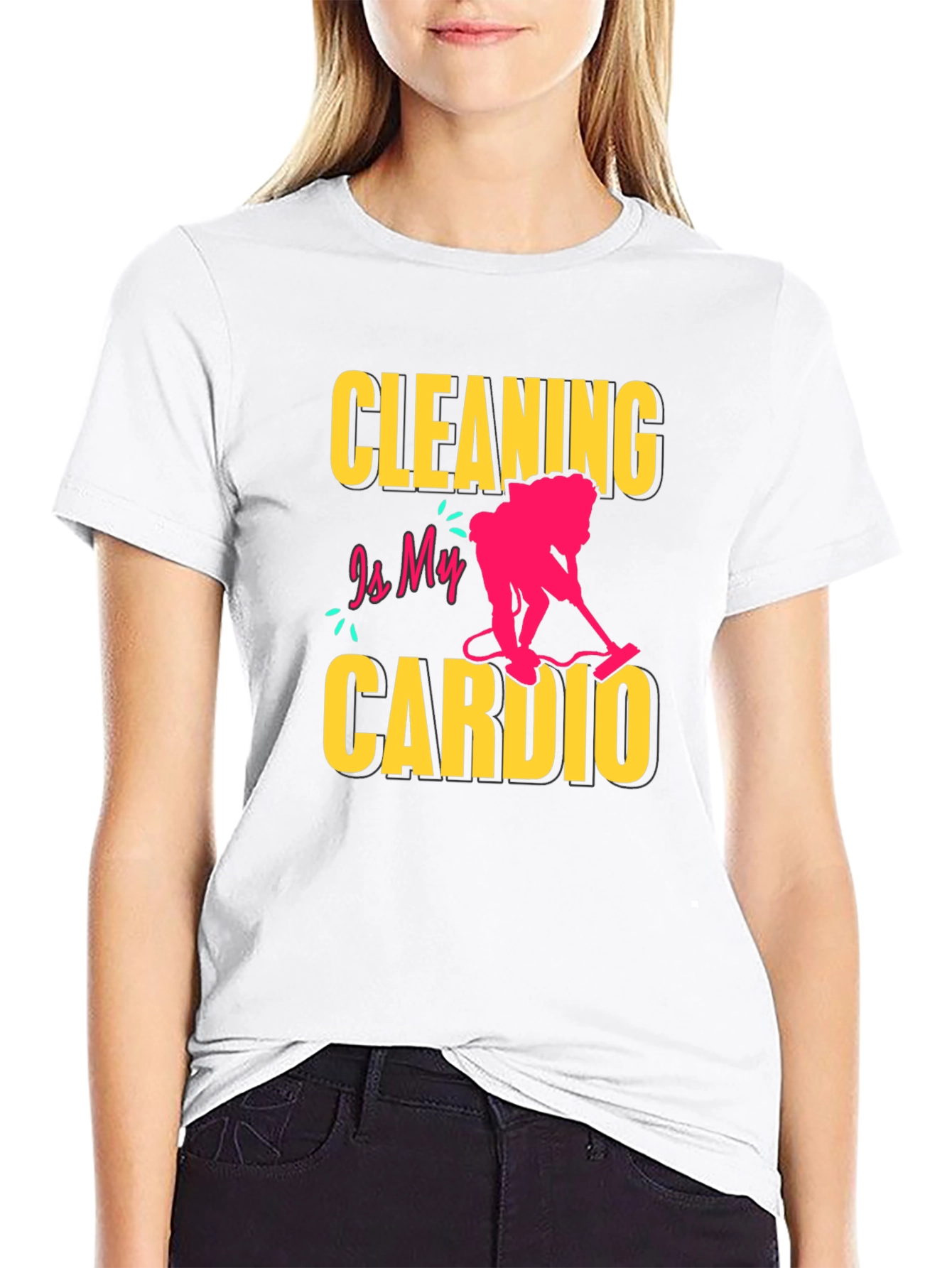 Cleaning is My Cardio T-Shirt - Funny Housekeeping Tee