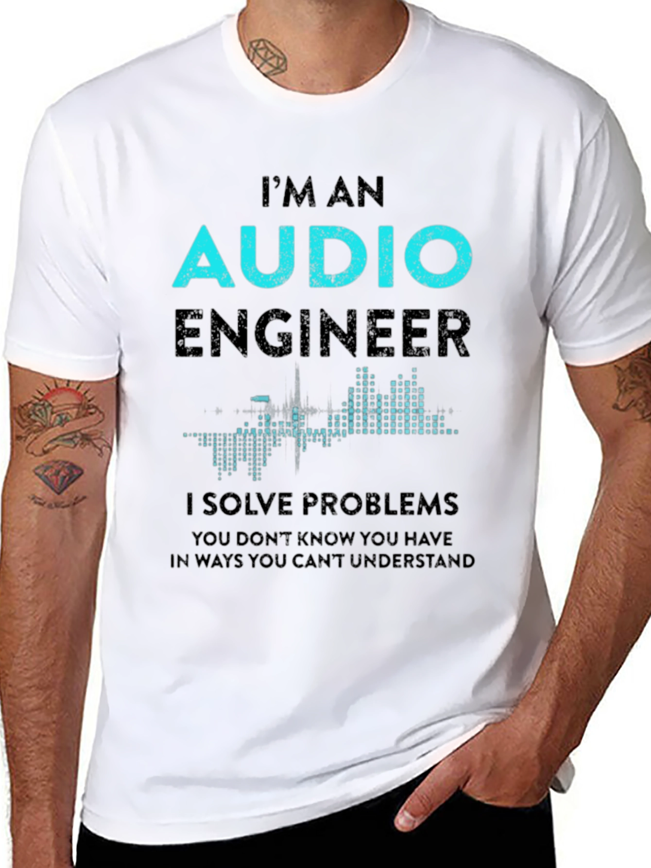 Audio Engineer Graphic T-Shirt - Problem Solver