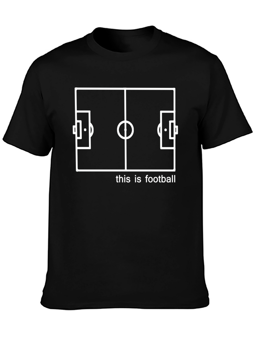 This is Football Black Graphic Tee