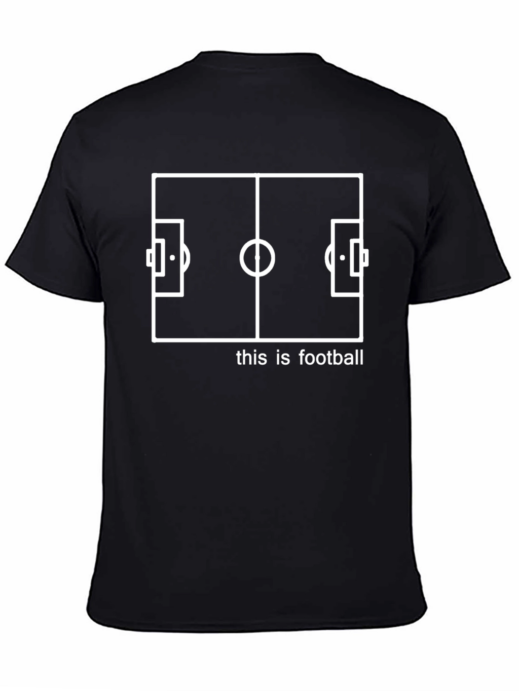 This is Football Black Graphic Tee