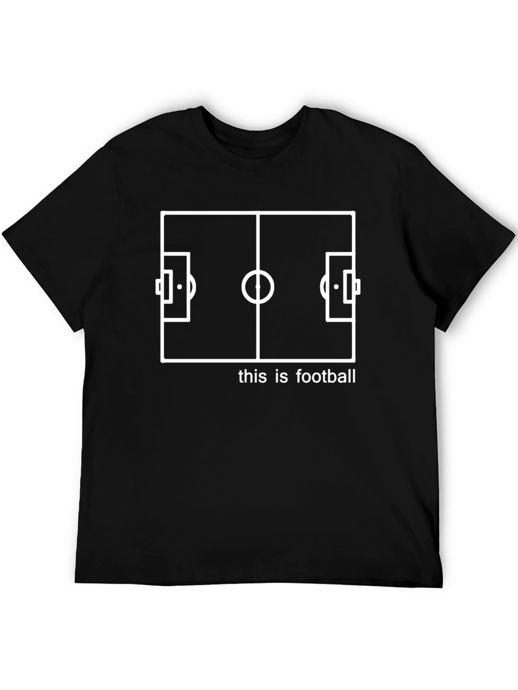 This is Football Black Graphic Tee