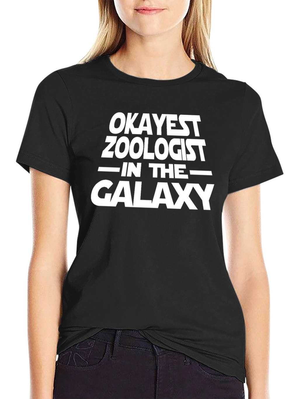 Okayest Zoologist in the Galaxy Black T-Shirt