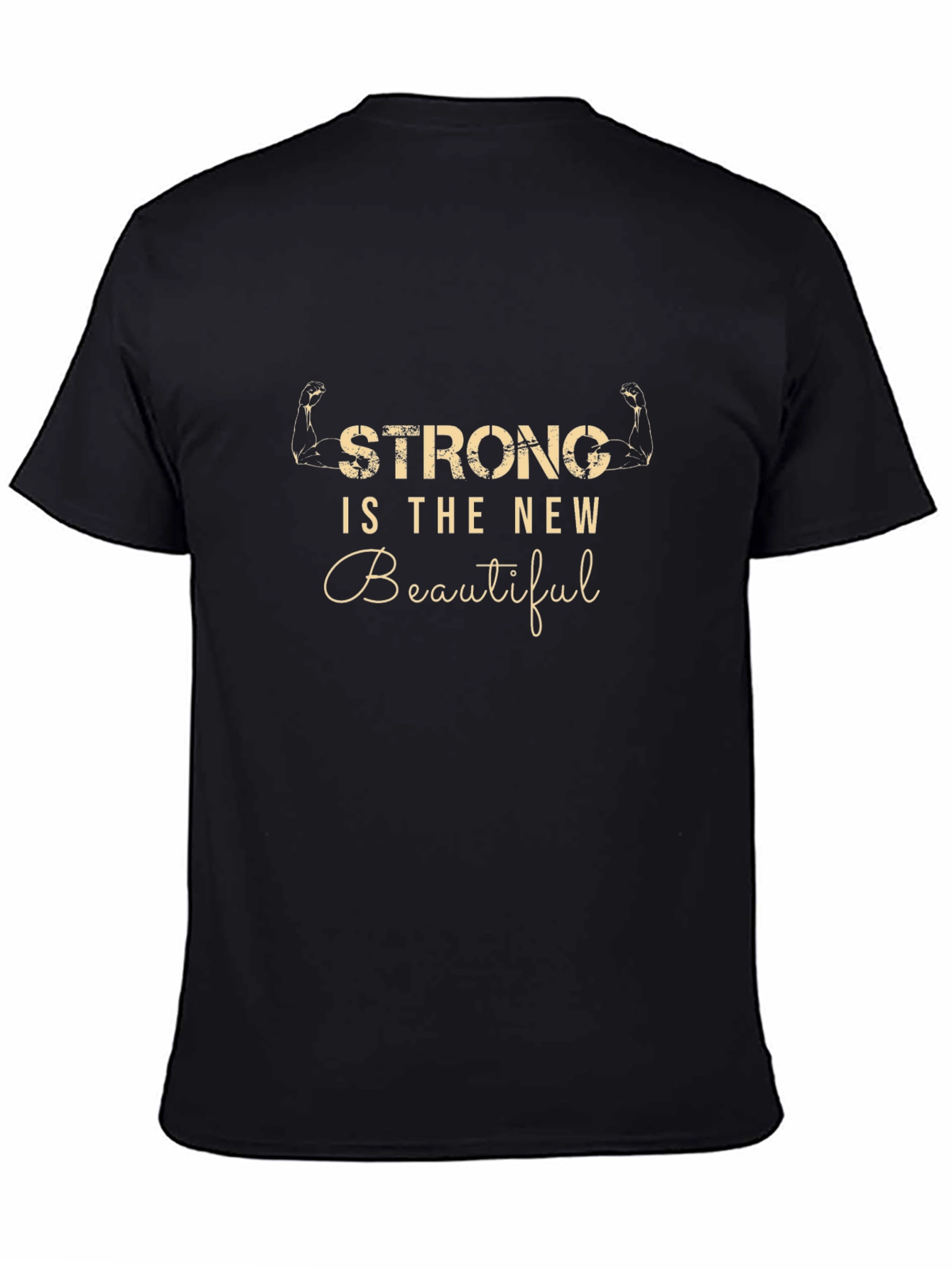 Strong is the New Beautiful Graphic Tee - Black