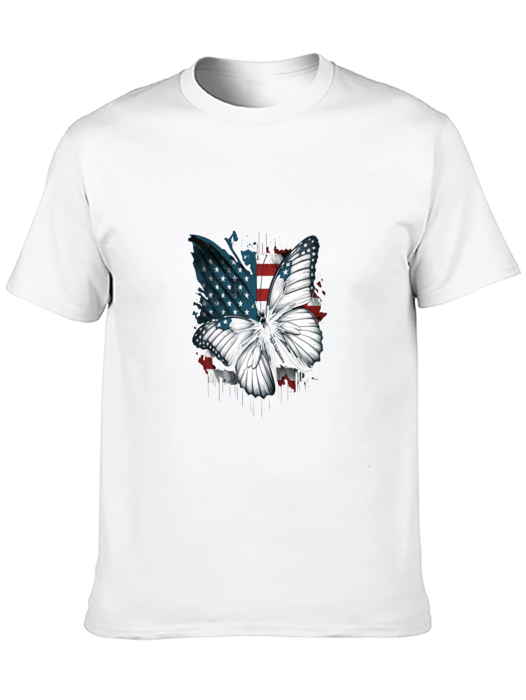 American Flag Butterfly Graphic Tee