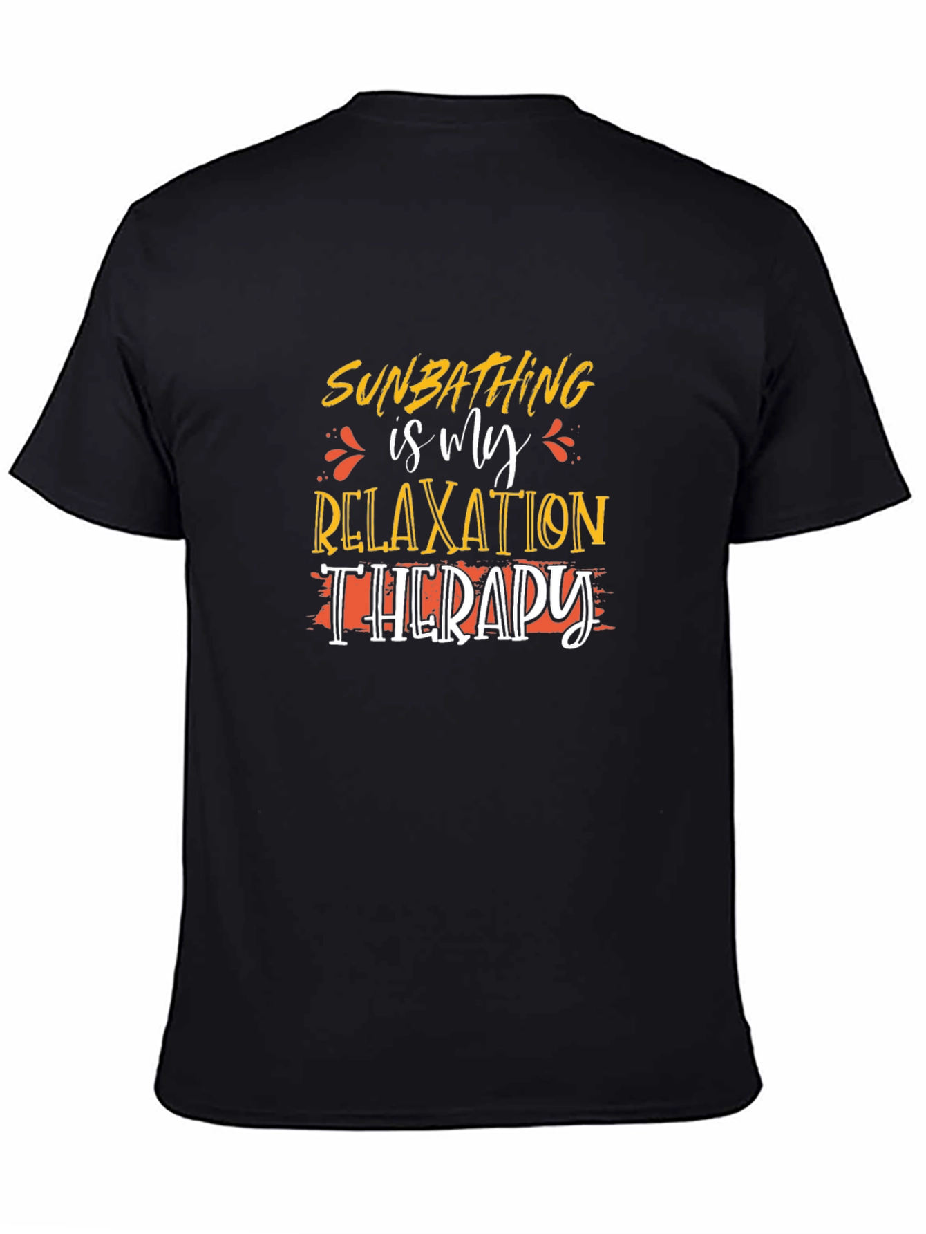 Sunbathing Relaxation Therapy Black T-Shirt