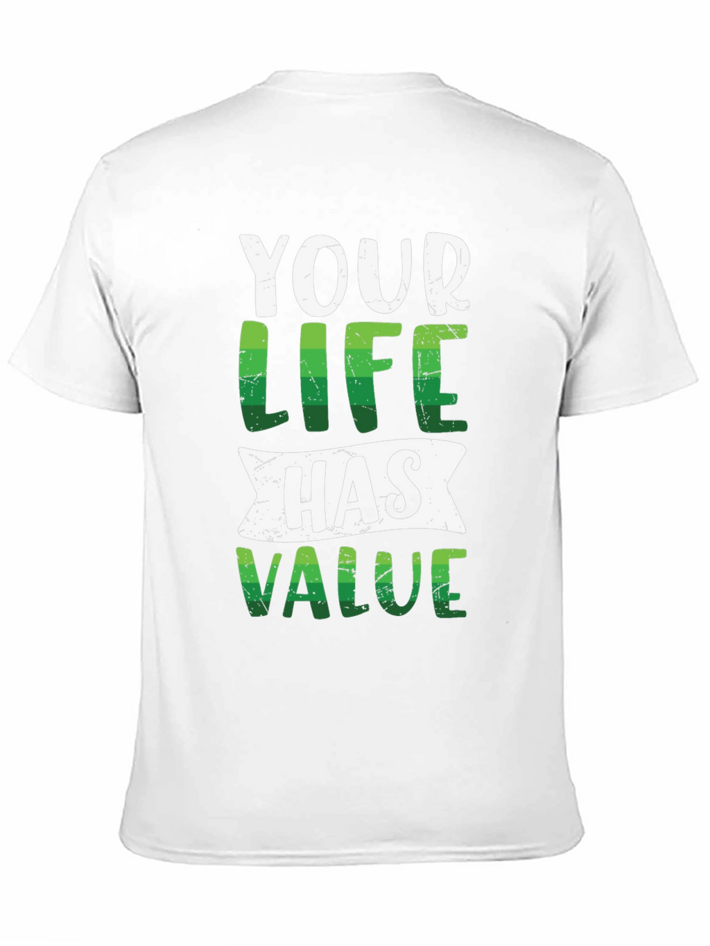 Your Life Has Value Graphic Tee - Black