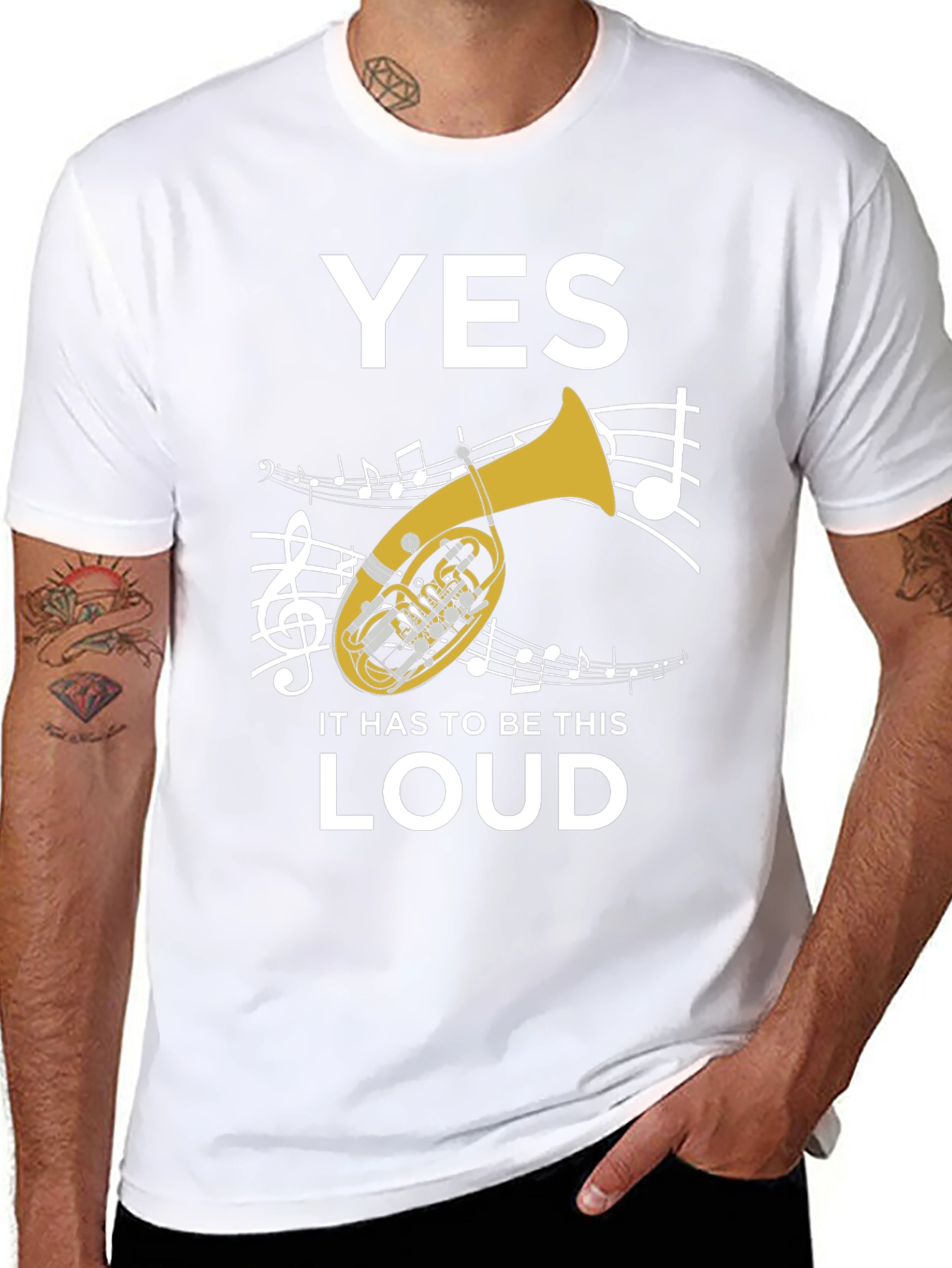 Funny Tuba T-Shirt - Yes It Has To Be This Loud!