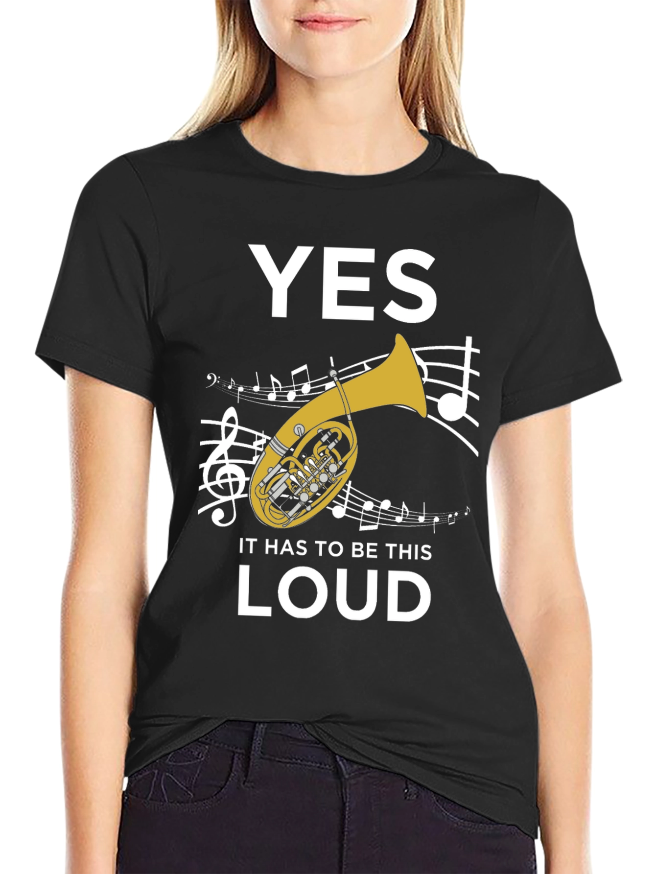 Funny Tuba T-Shirt - Yes It Has To Be This Loud!