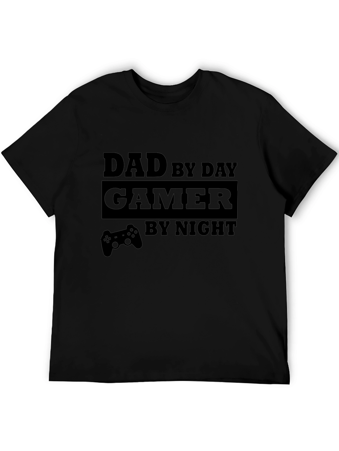 Dad by Day Gamer by Night Graphic T-Shirt