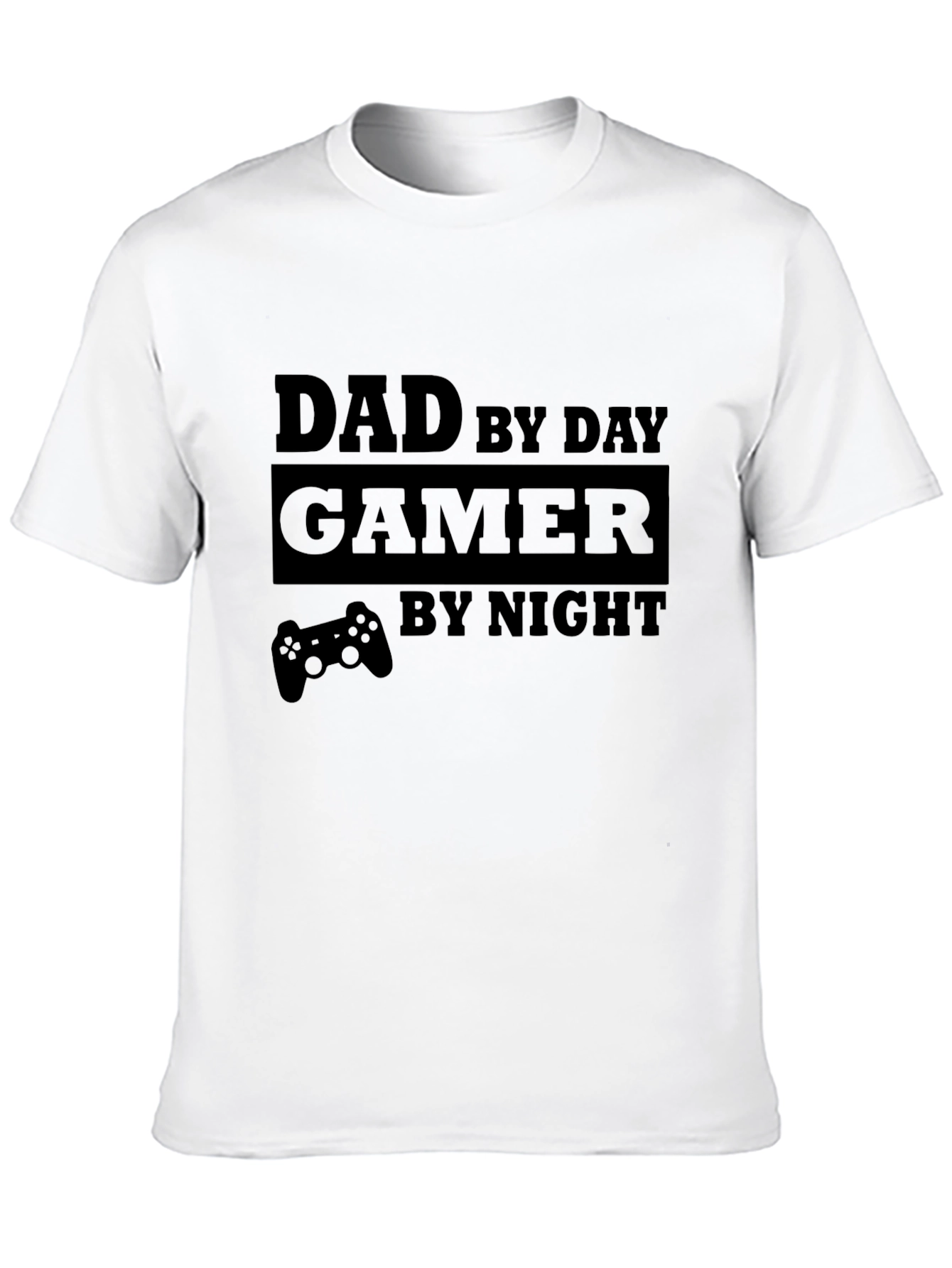 Dad by Day Gamer by Night Graphic T-Shirt