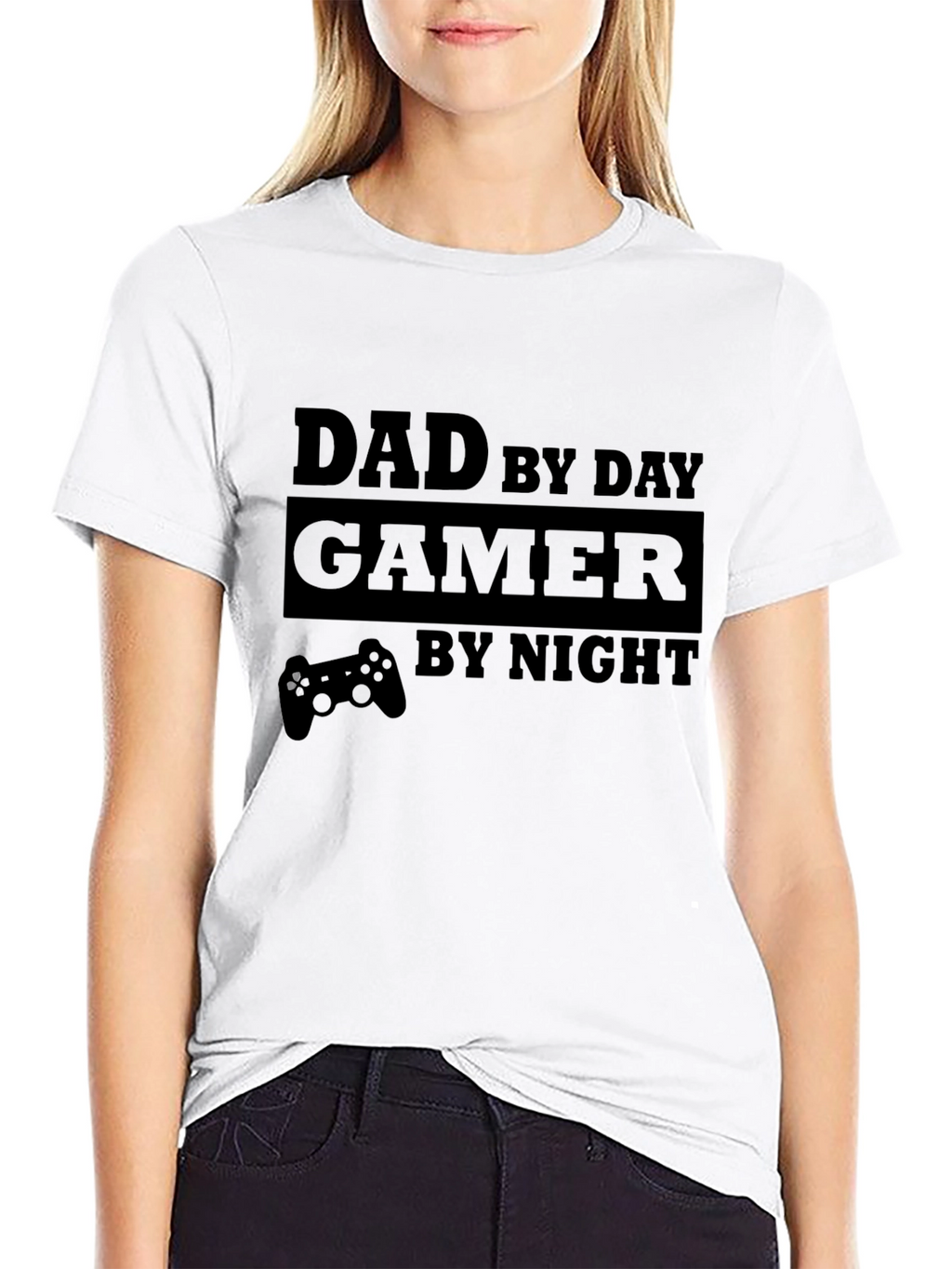 Dad by Day Gamer by Night Graphic T-Shirt
