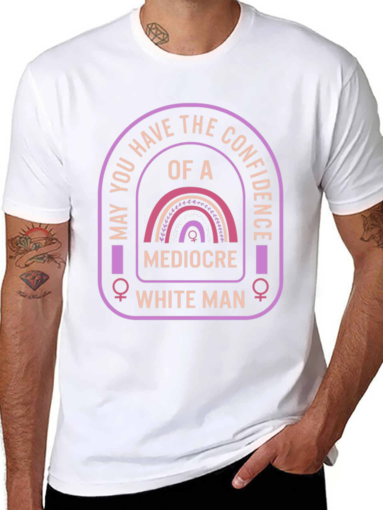 Confidence T-Shirt - Mediocre White Man Humor