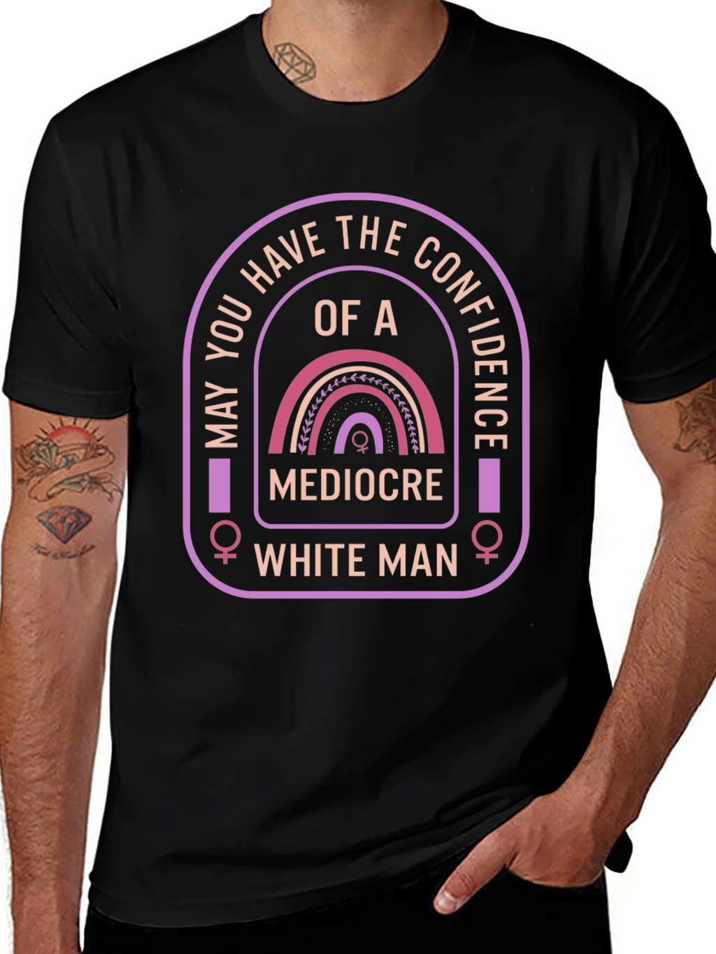 Confidence T-Shirt - Mediocre White Man Humor