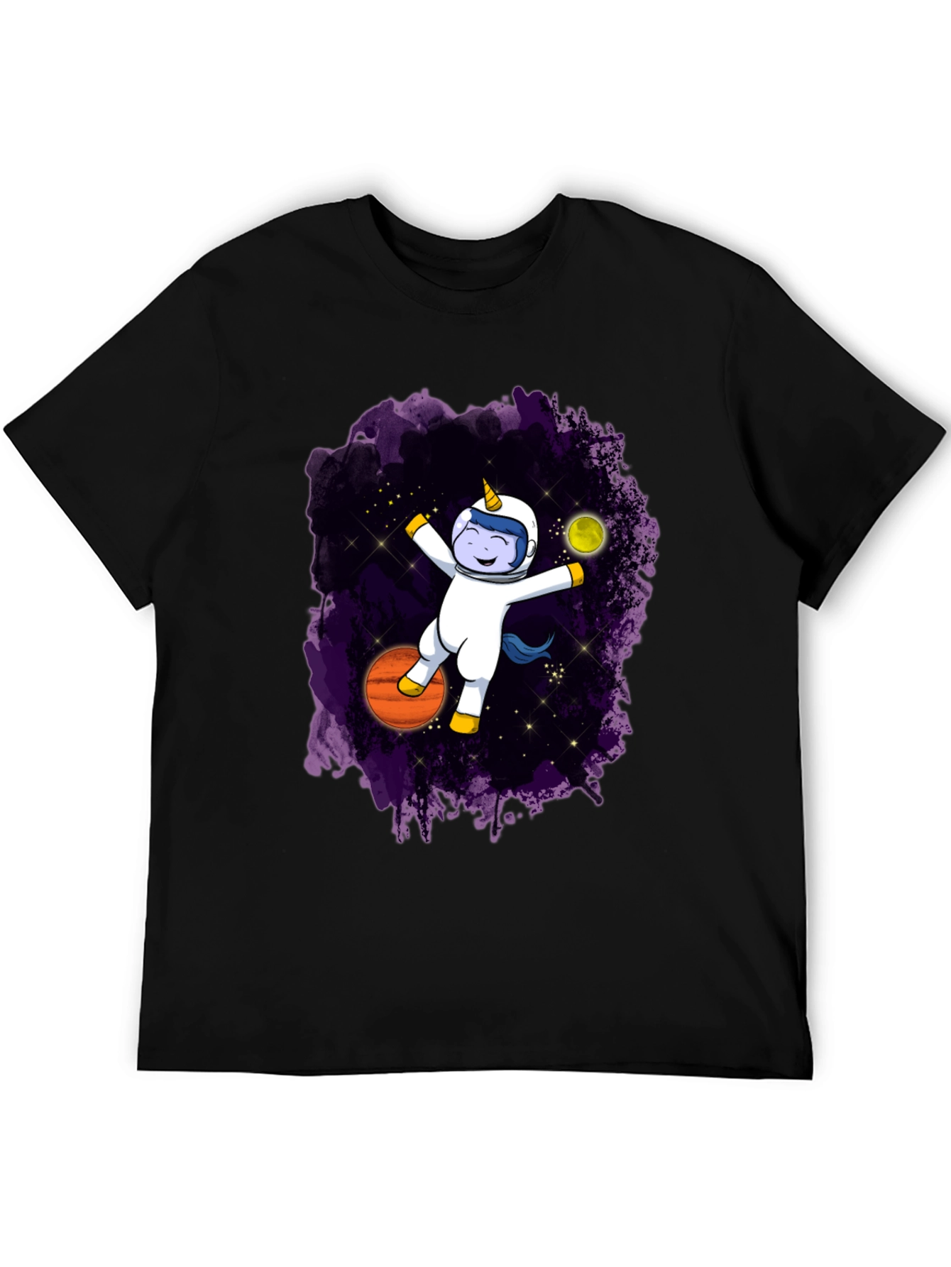 Astronaut Unicorn Graphic T-Shirt - Galaxy Space Design